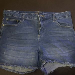 Justice blue jeans shorts size 20 plus